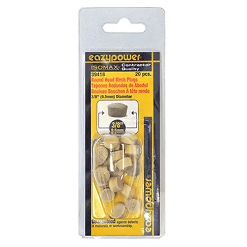 TRUE VALUE 39418 20Pk 3/8 Rnd Head Plug