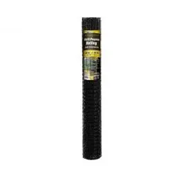 True Value 889523A 3 x 25-Ft. Mesh Black PVC Multi-Purpose Netting