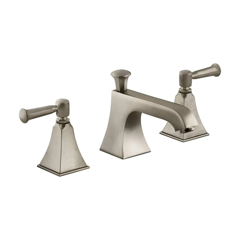 Kohler 087206578298 K-454-4S-BV Memoirs Stately Widespread Bathroom Sink Faucet with Lever Handles Brushed Bronze