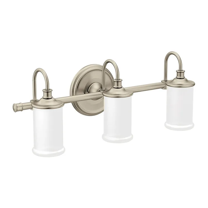 Creative Specialties YB6463BN Moen Belfield Brushed Nickel Three Globe Bath Light