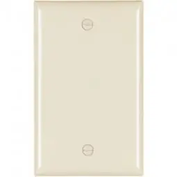 TRUE VALUE TP13LACC30 Wall Plate, Blank, Almond Nylon