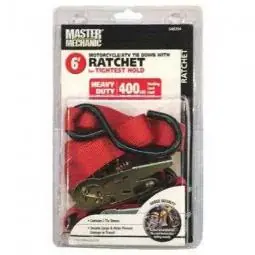 True Value MM30 Master Mechanic 2-Pack 6-Ft Cycle Ratchet Tie-Downs