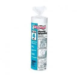 TRUE VALUE 626170 Film Gard 4-Mil Clear Polyethylene Sheeting 10 x 25-Ft.