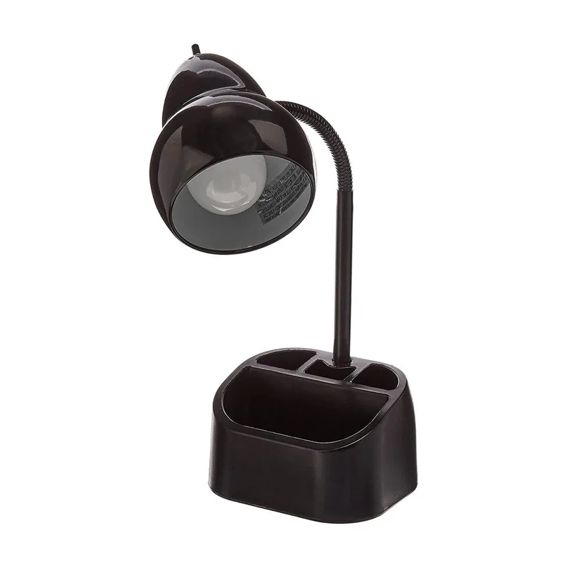 TRUE VALUE 12709 BLK ORGANIZER DESK LAMP 10W A-19 LED BULB
