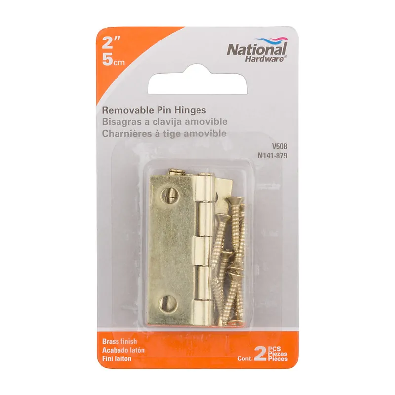 SK0469553-US20260702-105043-0 TRUE VALUE N141-879 2 Pack 2X1-9/16 Dull Brass Finish Hinge - Image 1