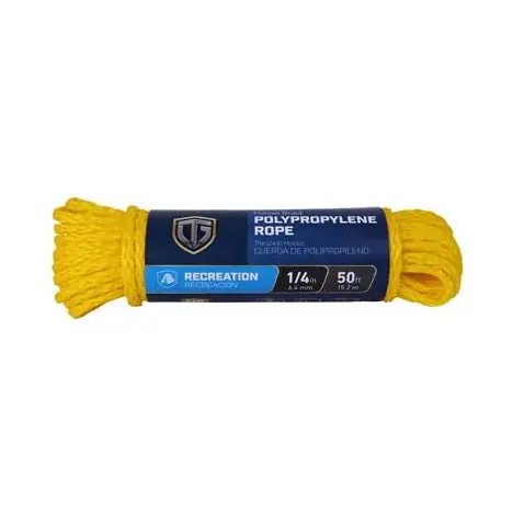 True Value 643651 TG 1/4X100 YEL HW ROPE