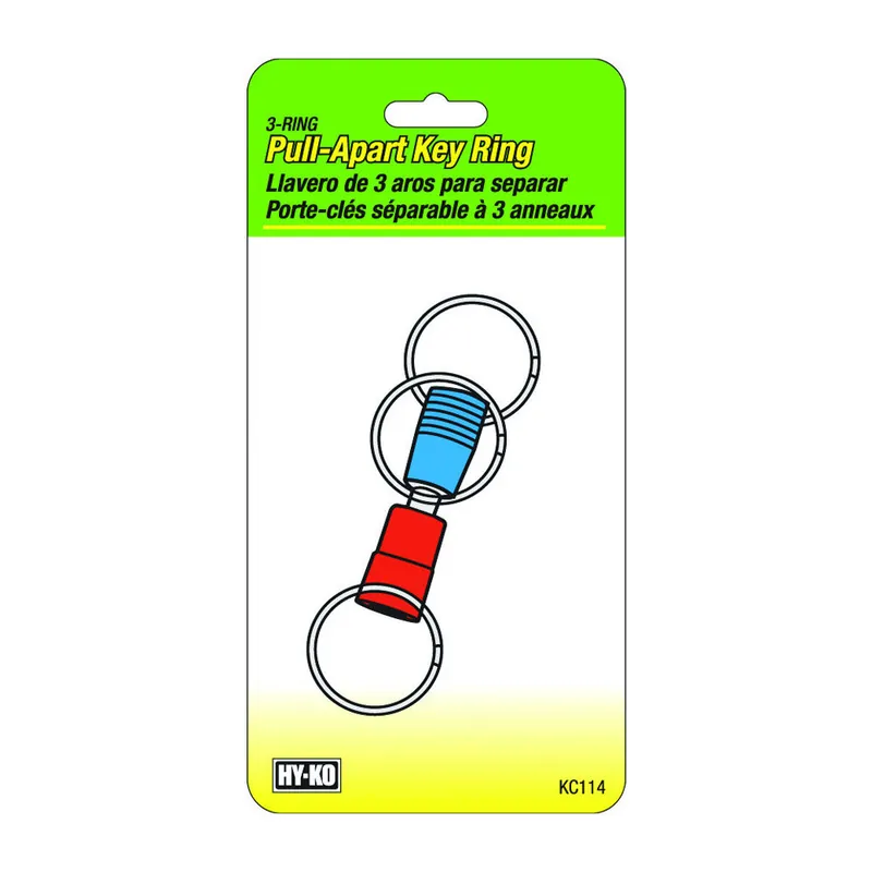 SK0469932-US20260702-105043-0 TRUE VALUE KC114 3WY Pull Apart Key Ring - Image 1