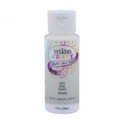 TRUE VALUE 292430A 2OZ WHT MATTE ACR PAINT