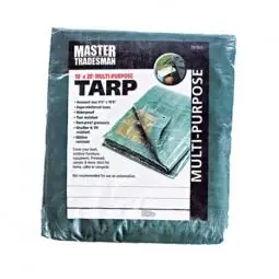 TRUE VALUE MT10X20GREEN/BRO Master Tradesman 10 x 20-Ft. Polyethylene Tarp