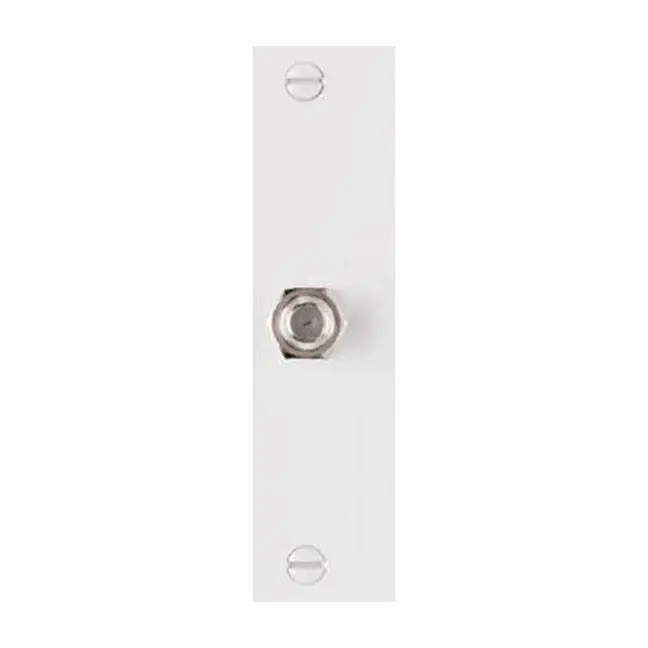 TRUE VALUE TPCATVWCC12 Wall Plate, F Type Coax Connector, White Thermoplastic