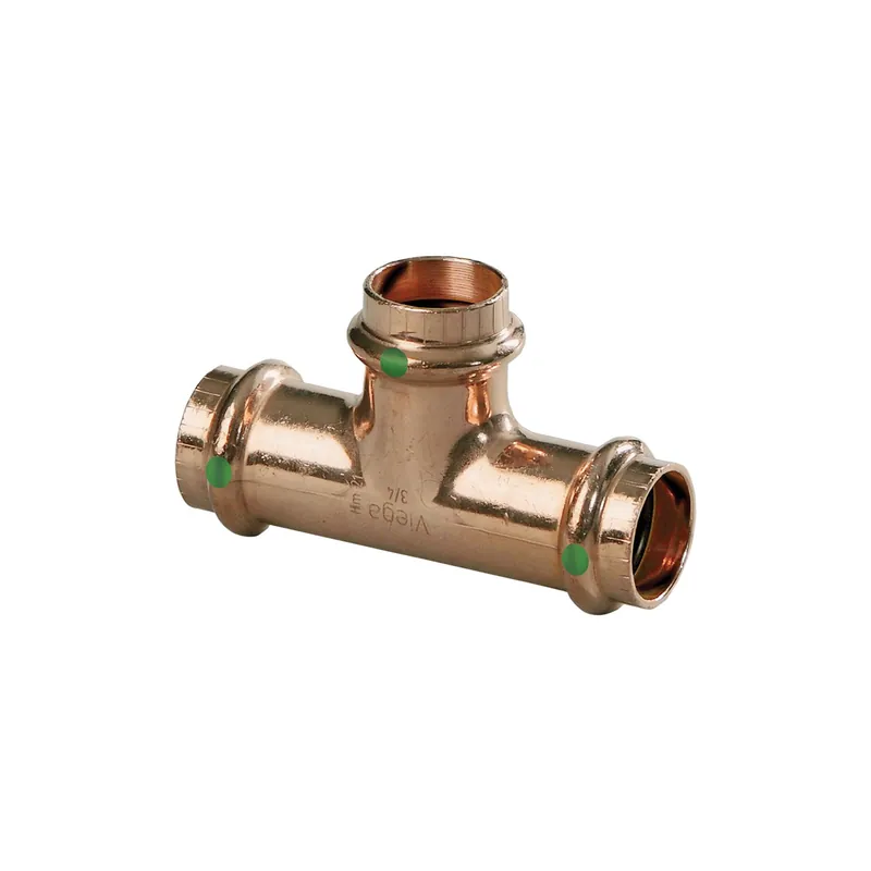 SK0470188-US20260702-105043-0 Viega 15493 Pipe Tee 1/2 x 1/2 x 1 in Nominal Press End Style Replacement MPN - Image 1