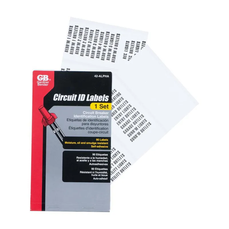 True Value 42-ALPHA Circuit Breaker Load Center Markers