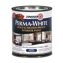 TRUE VALUE 2704 Zinsser Perma-White Qt. White Satin Mold & Mildew Proof Interior Paint