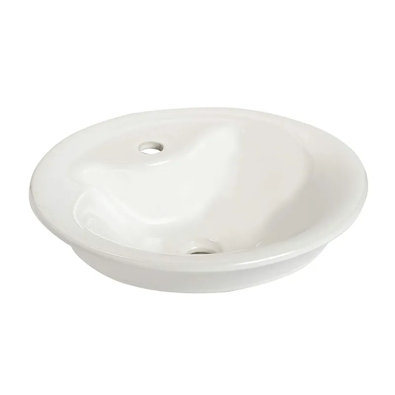 SK0470628-US20260702-105043-0 Mansfield 046587162946 802WH Luna Above Counter Lavatory 17-1/2 inches Round 1 - Image 1