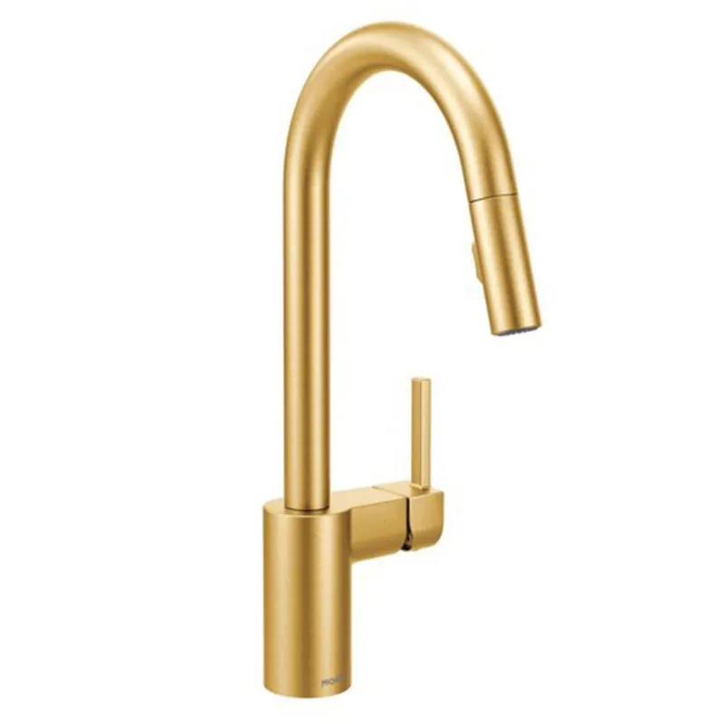 SK0470849-US20260702-105043-0 Moen 7565BG Align Single Handle Pull Down Kitchen Faucet - Image 1