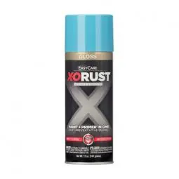 TRUE VALUE XOP25-AER X-O Rust Anti-Rust Enamel Paint & Primer, Light Blue Gloss, 12-oz. Spray
