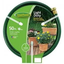 TRUE VALUE 305946 Green Thumb Nylon-Reinforced 3-Ply Vinyl Garden Hose 5/8-In x 50-Ft