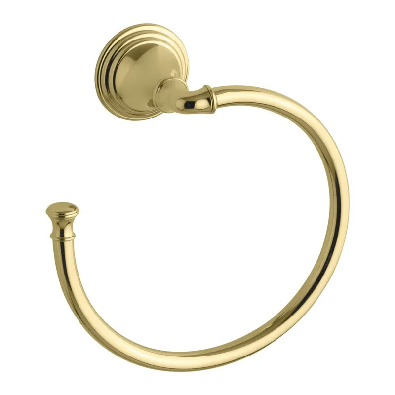 SK0471288-US20260702-105043-0 Kohler 087206951022 Devonshire Towel Ring Polished Brass - Image 1