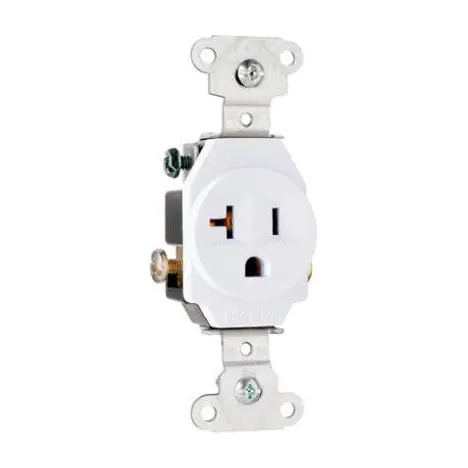 TRUE VALUE 5351WCC8 Pass & Seymour - Legrand 20A Heavy-Duty Single Outlet