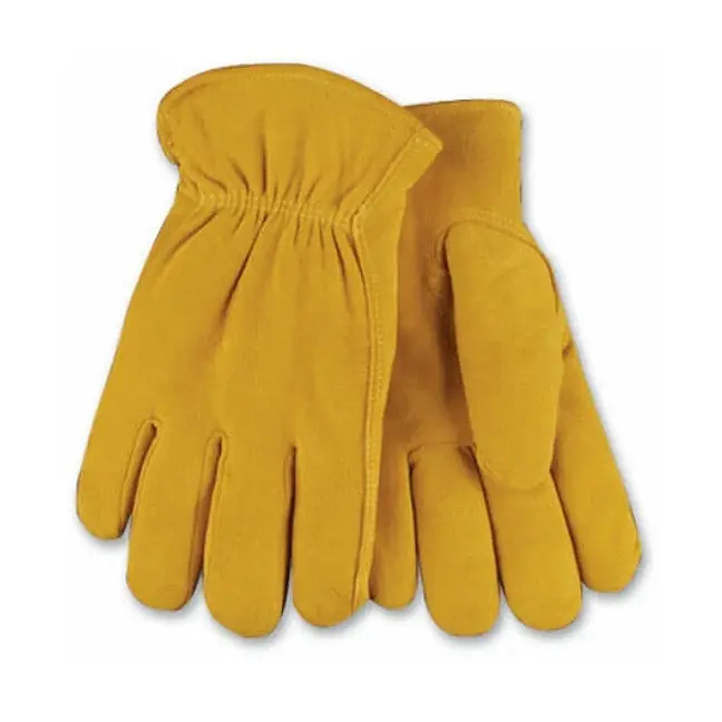 True Value 903HKL Large Men's Full-Suede Deerskin Leather Gloves