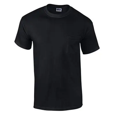 TRUE VALUE 1030803 Pocket T-Shirt, Black, Men's XXL, 2-Pk.