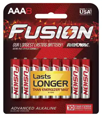TRUE VALUE 824-8TFUSK RAYO8PK AAA FUS BATTERY