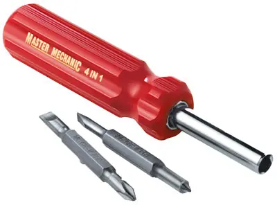 SK0471831-US20260702-105043-0 True Value 578037 Quick Change Screwdriver, 4-In-1, Phillips/Slotted - Image 1