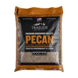 TRUE VALUE PEL314 Traeger Barbeque Pellets, Pecan Hardwood, 20-Lb. Bag