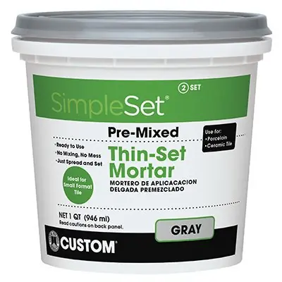 SK0472572-US20260702-105043-0 TRUE VALUE CTTSGQT Pre-Mixed Gray Ceramic Tile Thin Set Mortar EA - Image 1
