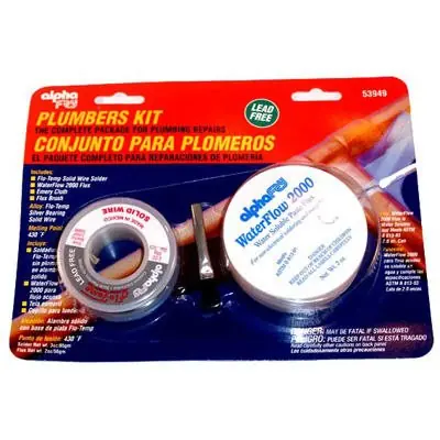 TRUE VALUE AM53949 Alpha Metals Lead-Free Plumbing Solder Kit - 3 oz.