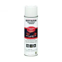 True Value 203030 Rust-Oleum Industrial Choice Precision Line Marking Paint, White, 17-oz. Inverted Aerosol