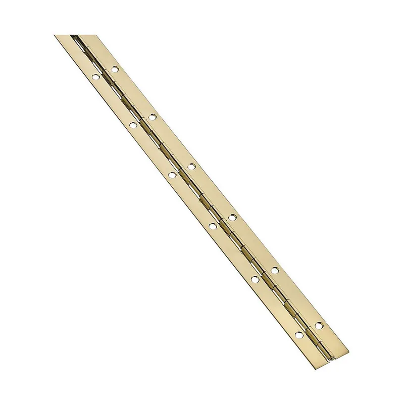 SK0473020-US20260702-105043-0 TRUE VALUE N148-353 1-1/16 X 48 Continuous Hinge Comes With Screws - Brass Finish - Image 1