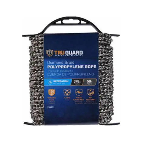 True Value 642841 TG3/8X50 CAMO POLY ROPE