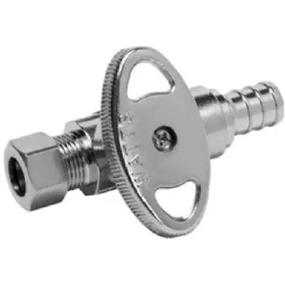 True Value LFP-550 Straight Stop Valve, 1/2-In. Brass Barb Insert x 3/8-In. O.D. Compression