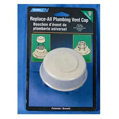 SK0473561-US20260702-105043-0 TRUE VALUE 40034 Camco RV All Plumbing Vent Cap, White - Image 1