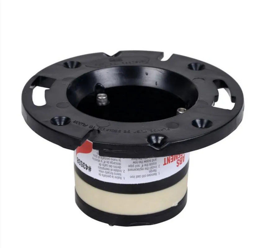 Oatey 43538 4 in. ABS Plastic Repair for Cast Iron Closet Flange Black