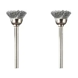 TRUE VALUE 442-02 2PK 1/2 CARB STL BRUSH