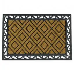 TRUE VALUE PLM14362 Doormat, Coir & Rubber Rectangular, 24 x 36-In.