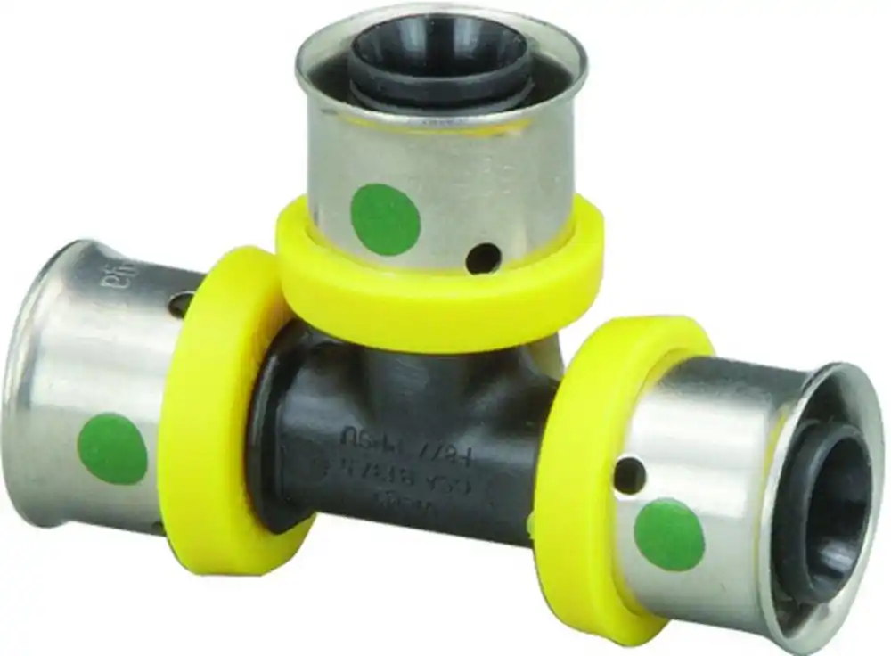 Viega 49987 PureFlow 2 x 1-1/2 x 1-1/4 in. Plastic PEX Press Tee