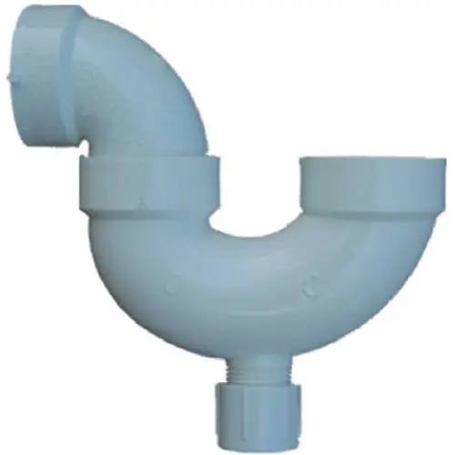 TRUE VALUE PVC00707X0800HA 2 Inch Schedule 40 PVC P-Trap with Cleanout
