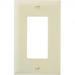 TRUE VALUE TP26ICC100 Wall Plate, Decorator Opening, Ivory Nylon
