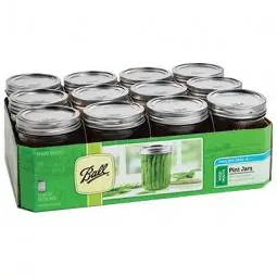 True Value 66000 Ball Wide-Mouth Mason Jars With Closures Pint 12-Pk