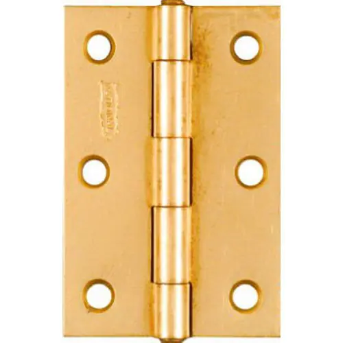 TRUE VALUE N146-399 2 Pack 3X2 Dull Brass Light Narrow Hinge
