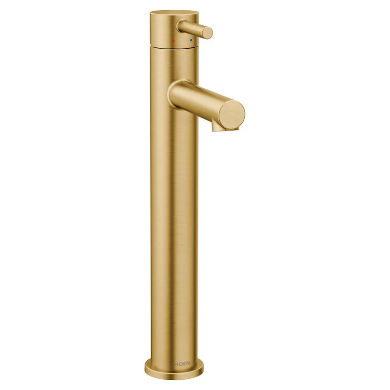 SK0474746-US20260702-105043-0 Moen 6192BG Align Single Handle Monoblock Bathroom Sink Faucet in Brushed Gold - Image 1