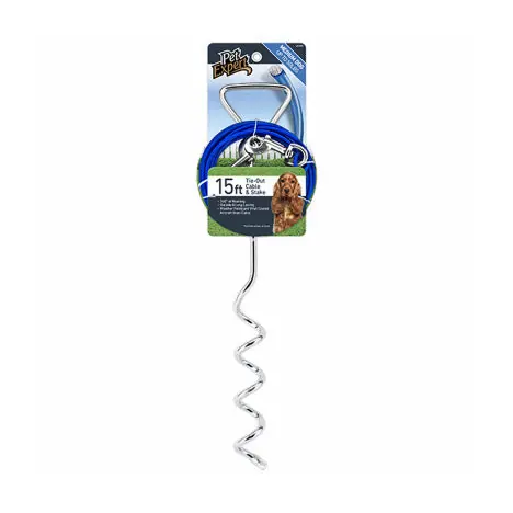 SK0474840-US20260702-105043-0 TRUE VALUE PE223859 PE 15'' CABLE/16IN STAKE - Image 1