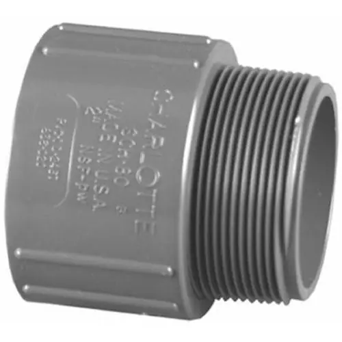 True Value PVC081090800HA 3/4SCH80 SxMPT Adapter