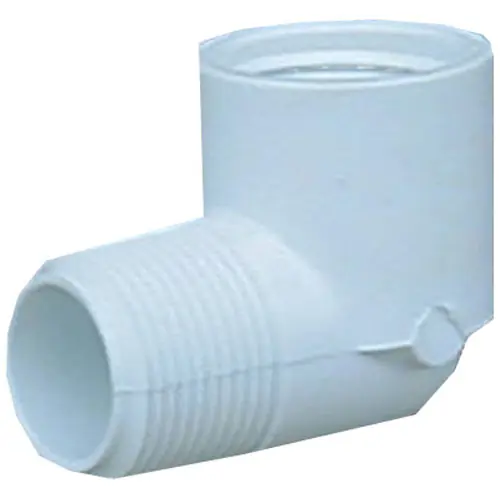 TRUE VALUE 32805 Genova Products 1/2 White 90 Degree Street Elbow