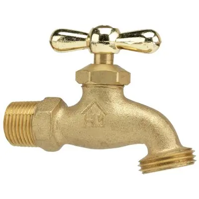 TRUE VALUE 103-004 Hose Bibb, Brass, 3/4-In. Hose