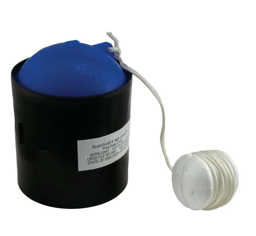 SK0475652-US20260702-105043-0 Rectorseal 97052 Hubsett 4 in ABS Horizontal Test Plug - Image 1