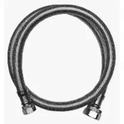 True Value 7223-36-38-2 Faucet Connector, Stainless Steel, 3/8 Compression x 1/2 FIP x 36-In.
